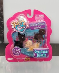 Puppy In My Pocket Dog Figure 6x Set Terrier + Companion Breeds 2009 Version NEW