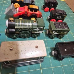 Thomas & Friends Wooden Railway Toy Train Lot – 14 Piece Mixed Vehicle Set