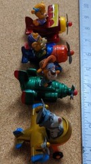 Vintage DISNEY TAIL SPIN BEARS McDonalds Die Cast Metal Planes Complete Set Of 4