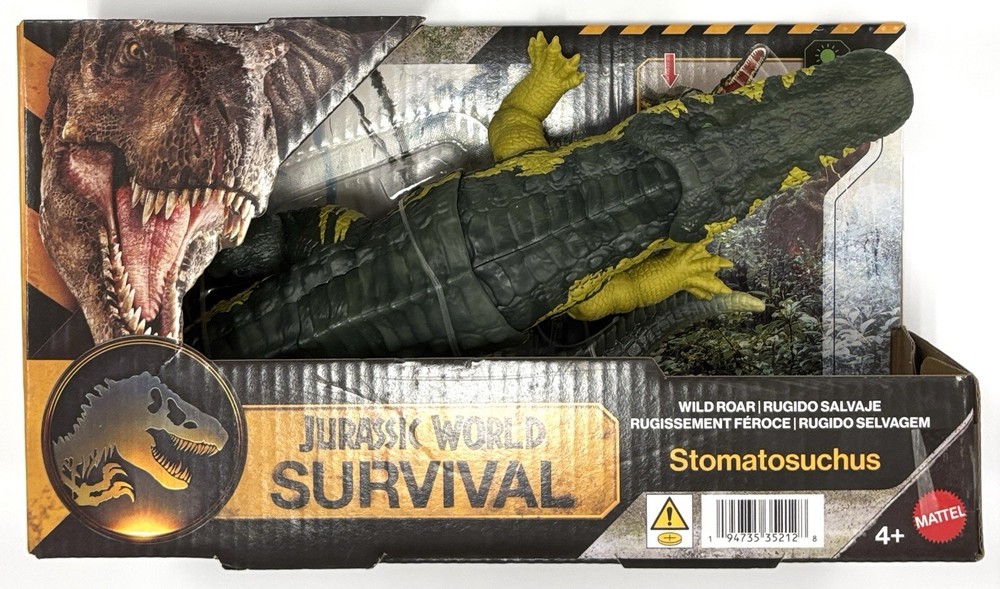 JURASSIC WORLD SURVIVAL WILD ROAR STOMATOSUCHUS Dinosaur Figure Park New In Hand