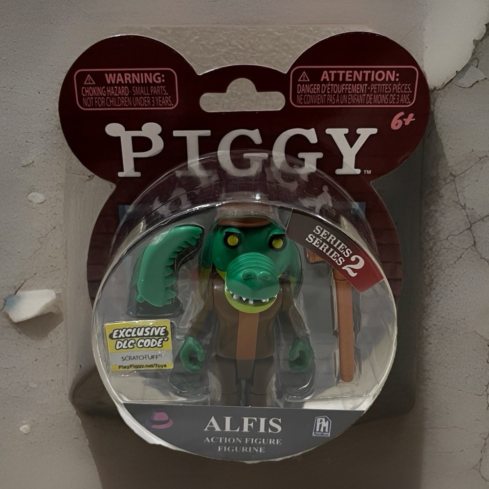 PIGGY ALFIS 3.5” Series 2 Action Figure Alligator Roblox w/ DLC Exclusive Code!