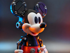 Mechanical Mouse Style Articulated Figure | Rotating Display Model