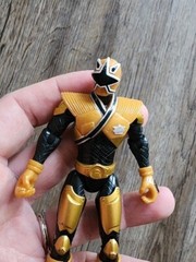Power Ranger Action Figure Lot Of 3 Black Silver RED GOLD Ship $0 Pre-owned