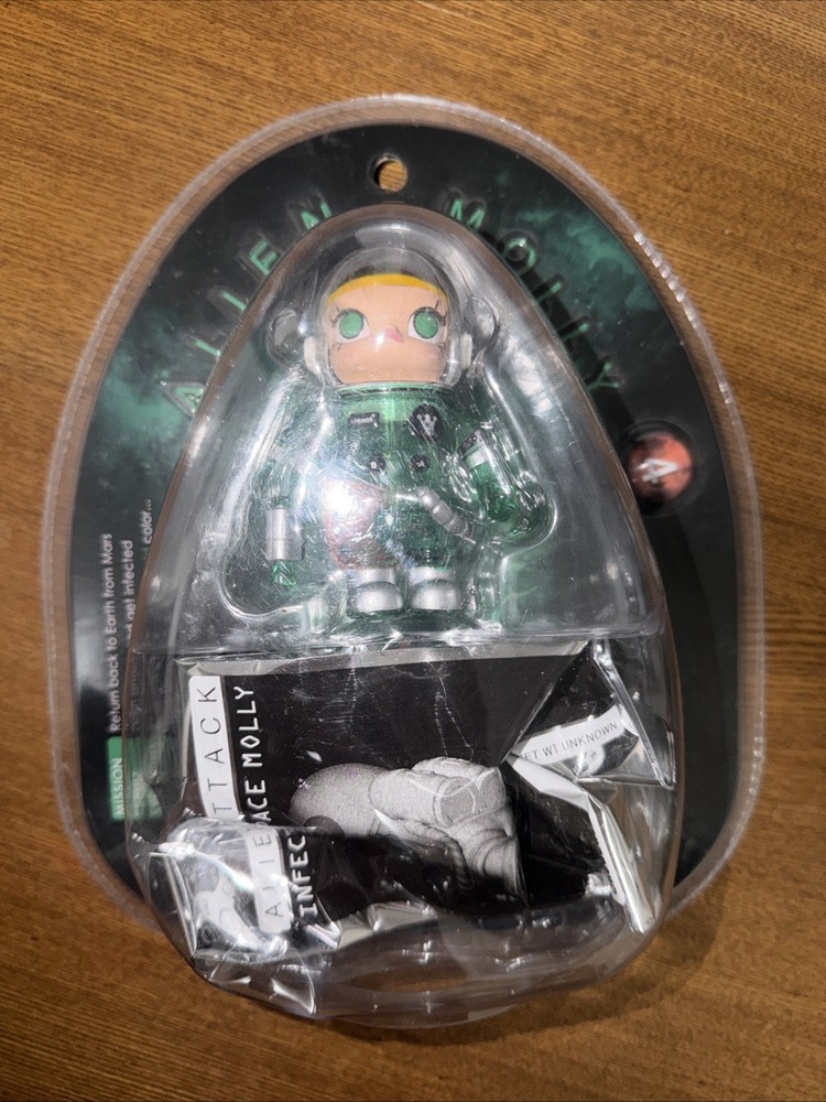 Popmart Kennywork Alien Molly Astronaut Green 2019 Complete Box/accessories