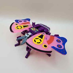 INVADING INSECT V WORLD (Vintage LH Toys) Rainbow MOTH Knock-off Transformers KO