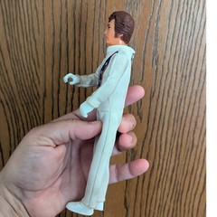 VTG 1972 Ideal Evel Knievel Stunt Cycle Doll Figure W/ Helmet & Suit 7″ Collect