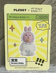 My Friend Pink Rabbit Inspired Cartoon Novelty Figure Mini Toy Lot SET OF 6