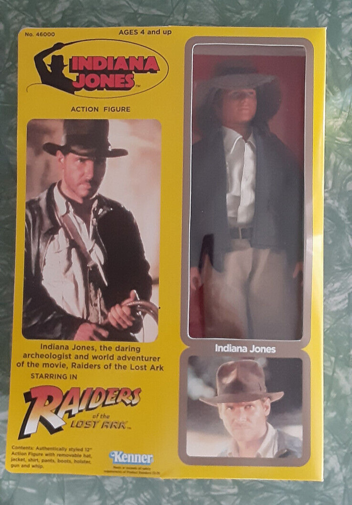 INDIANA JONES RAIDER OF THE LOST ARK 12″ Indy Kenner 1981 mint in repro box