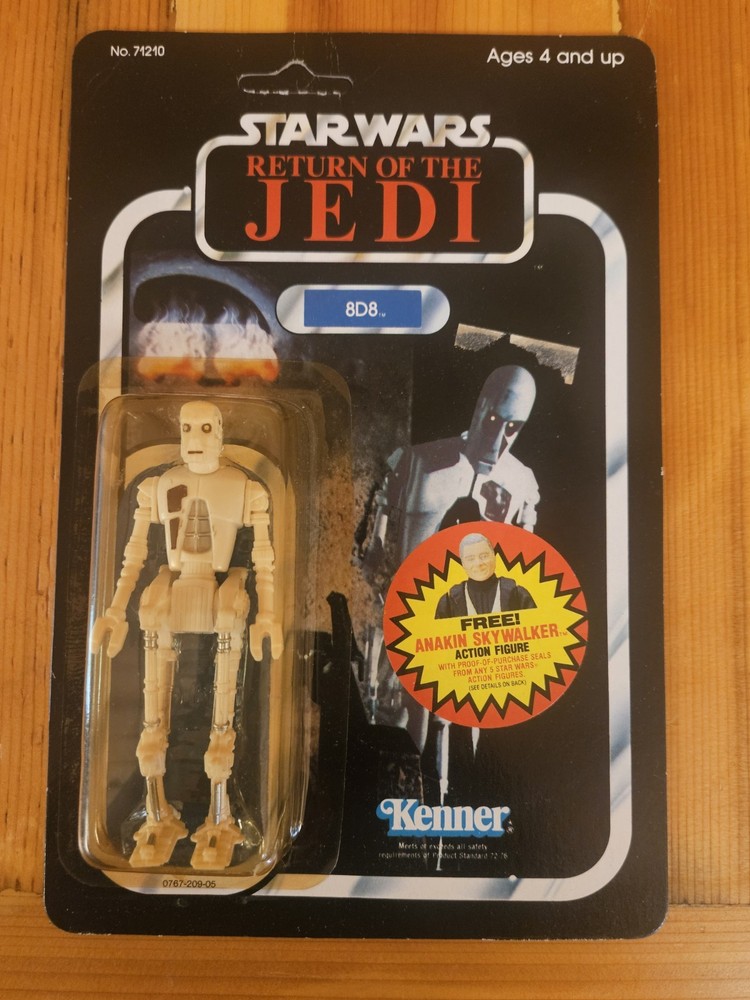 STAR WARS 8D8 ROTJ 1984 KENNER 77 Back (Unpunched) – Great Condition!