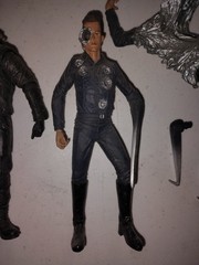 MOVIE MANIACS Vintage T2 T-800 T-1000 Action Figure Modern Black Endoskeleton