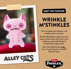 ZURU Fuggler Alley Cats Wrinkles McStinkles Sphynx 9″ Plush Ugly Monster NIB