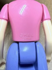 x2 Mel Appel Co Figure Lot Baby Girl Yellow Outfit 2.5″ Mom 5” FP Loving Family
