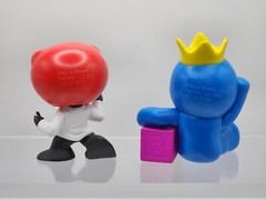 Rainbow Friends Figures 3″ & Plush 5″ – Phat Mojo Toy Lot 3 Red & Blue Monsters
