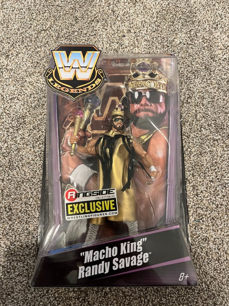 Ringside Collectibles Exclusive WWE Mattel Legends Macho King Randy Savage MOC