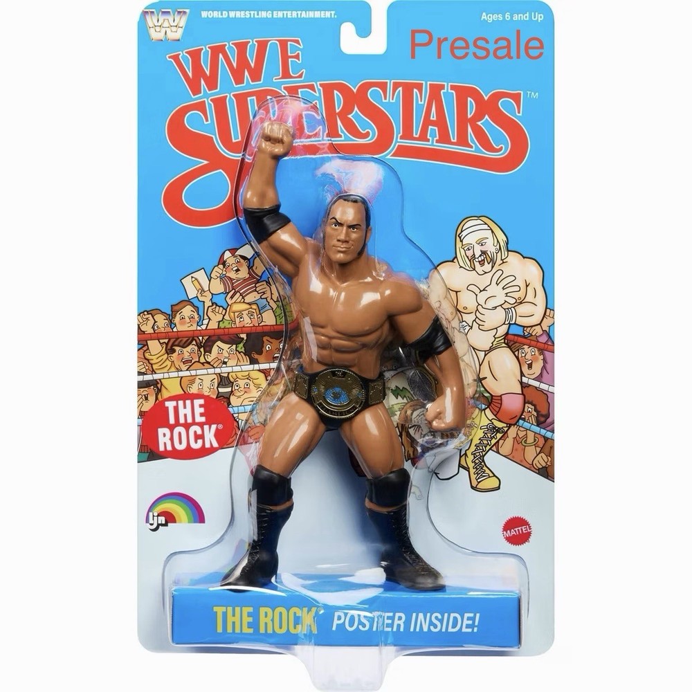 Mattel WWE Superstars LJN THE ROCK 1980’s 8″ Retro Figure 2026 – Presale
