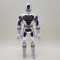 POWER RANGERS In Space (Vintage 1998) SILVER RANGER 8″ Talking Action Figure