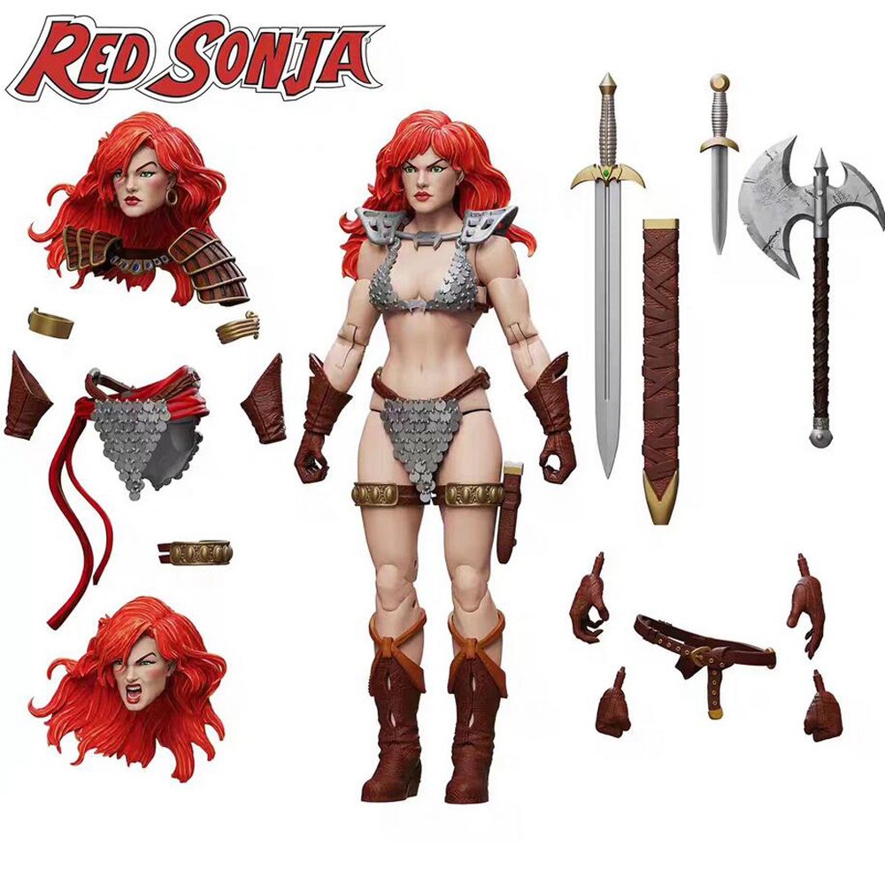 Red Sonja 6in Action Figure Collectible Doll Model