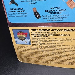 1994 TMNT Chief Medical Officer Raphael Vintage Turtles MOC Sealed Star Trek