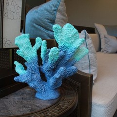 Accessoryway Blue Resin Coral Decorations Artificial Coral Statue Home Dcor