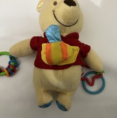 Winnie The Pooh Disney Baby Toy Crib Stroller Teether Rattle Plush