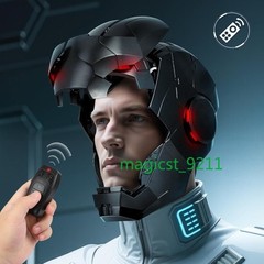 Black Iron Man 1:1 MK5 Jarvis Deformable Voice Control Wearable Helmet Full Mask