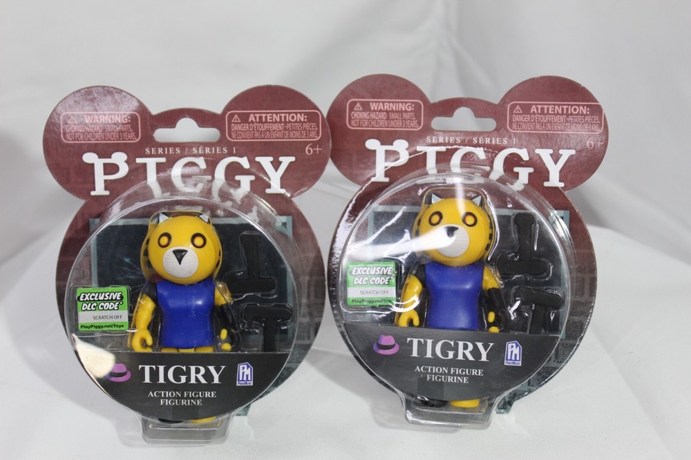 Roblox Piggy Tigry Figure Exclusive Download Collectible Lot of 2