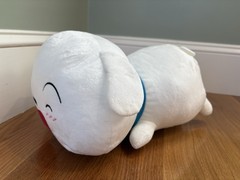 Crayon Shin-chan Very Fluffy Plushy Shiro Lying Down Banpresto approx 35cm NEW