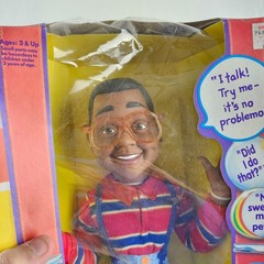 Vintage Hasbro Toy Family Matters Steve Urkel Talking Doll w/ PullString Working