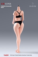 US YM501 1/6 Pale Seamless Body Big Breast Slender Waist Details Female Figure