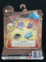 Disney Pixar Cars Toons Megasize Deluxe Tokyo Mater with Oil Stains in Mint Card