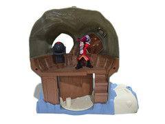 Jake The Neverland Pirates Toy Lot, Skull Island, Missiles, Battle Boat, Figs