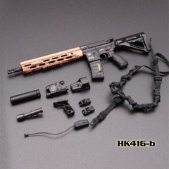 Mini Toys 1:6 Scale Assault Rifle Weapon Gun for 12” Male Action Figure