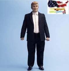 1/6 Male Black Suit Vest Pants w/ Fattening suit for 12″ Figure hot toys ❶USA❶