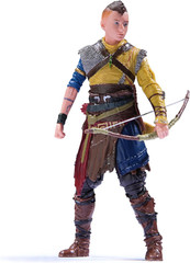 PlayStation God of War Ragnarok, 6” Atreus Action Figure with 4 Accessories