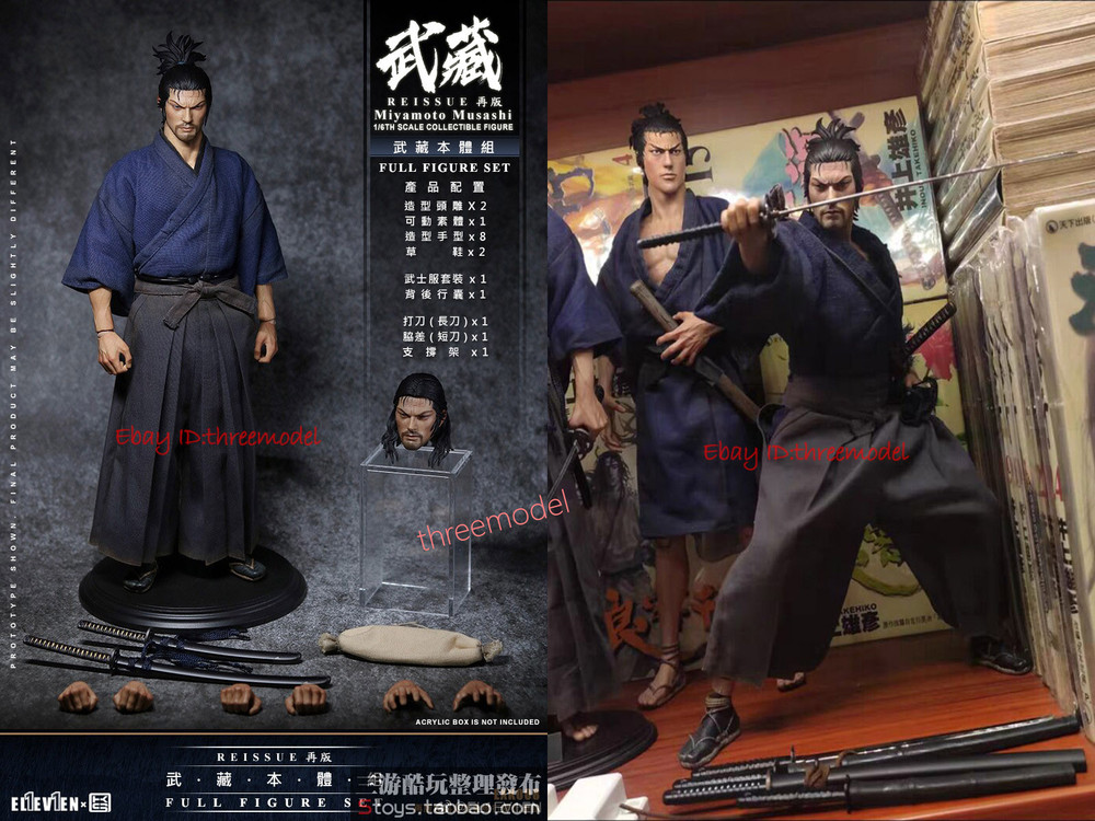 Eleven X Kai Studio EXK008 1/6 Miyamoto Musashi Action Figure Reissue IN STOCK