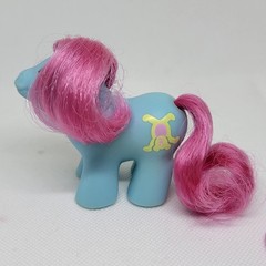 VINTAGE 1989 My Little Pony G1 Newborn BABY SHAGGY + Original Purple Duck Comb
