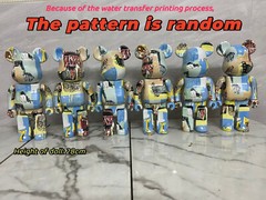 Bearbrick 400% Basquet 6th Generation Robot 28cm Height Building Block Bear Doll