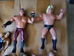 Vintage wwf wwe ljn titan sports jakks wrestling figures lot owen hart mankind