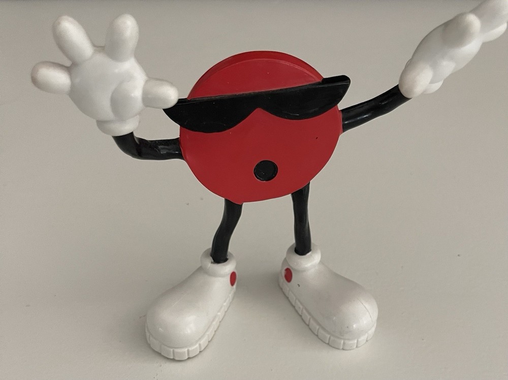 Vintage 7UP Cool Spot Figure Red Dot Mascot Advertising Promo Sunglasses