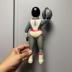 Rare VTG 70s Bandai 11″ Silver Kamen SOFUBI Popy Takatoku Bullmark Sofvi Jp