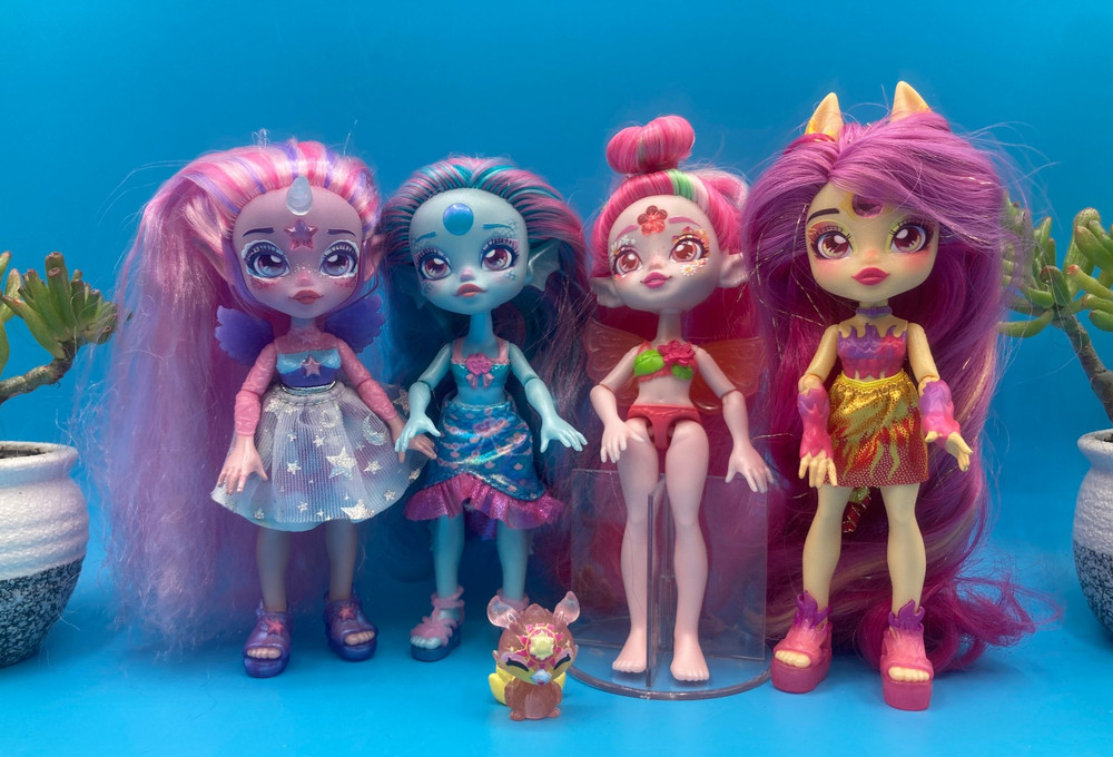 Magic Mixies Pippa firehorse Unia Marena Faye Pixlings dolls Mixling figure 6pc