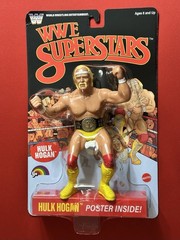 WWE LJN Superstars Hulk Hogan Rare Chase Black Retro Card New with Poster!