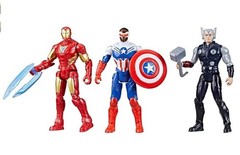 Marvel Avengers Epic Hero Series iron man , thor ,captain america 4in figures