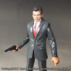 Premium 1/18 007 Goldeneye Pierce Brosnan Male Head Sculpt Head Fit 3.75″ Figure