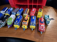 Chuggington Die-Cast Train Lot 15 & Plastic Trains Carrying Case EUC