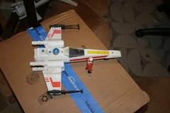 Vintage 1978 KENNER Star Wars X-WING Fighter working wings and light