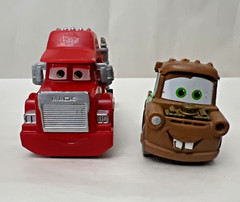 Disney Pixar Cars Mater & Mack Die Cast / Plastic Cars Trucks Mattel Lot of 2
