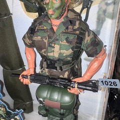 NIB Vintage 101st Airborne Paratrooper Action Figure 12″ Camo GI Joe Hasbro