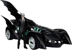 DC Multiverse Batman Forever Batmobile Vehicle and Alfred Pennyworth 7-in Scale