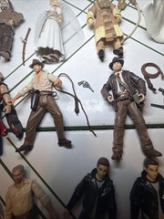 Indiana Jones 2008 Figure 3.75 Scale Lot of 22 With Accessories Hasbro